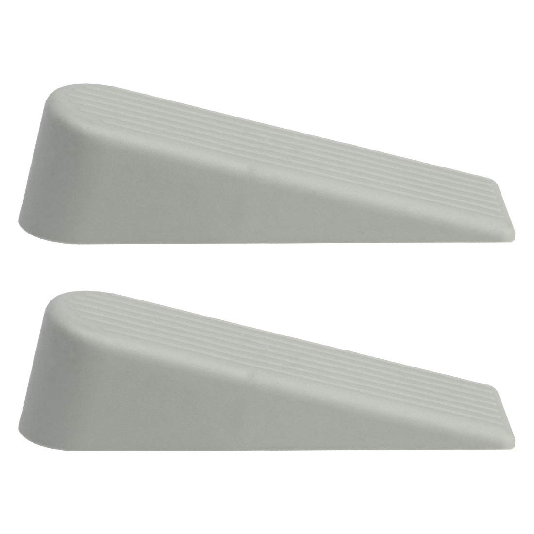 Nvsfzgiyg Gris Door Wedge, Stopper,Rubber Stop Wedges Gaps - Self-Stick Holder White 2 Packs(Gris)