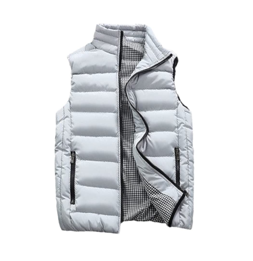 Chaleco de algodón chaqueta sin mangas abrigo de invierno para hombre L 5
