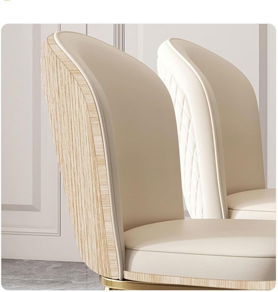 Italian Dining Chair Home Backrest Stool Stainless Steel Hotel Restaurant