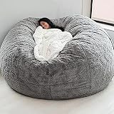 [DIVERSIÓN PARA TODOS]: un gran tamaño para adultos, esta cómoda funda de puf es el complemento perfecto para cualquier habitación familiar, dormitorio o dormitorio, ya sea como una silla de juego o un lugar de estudio.