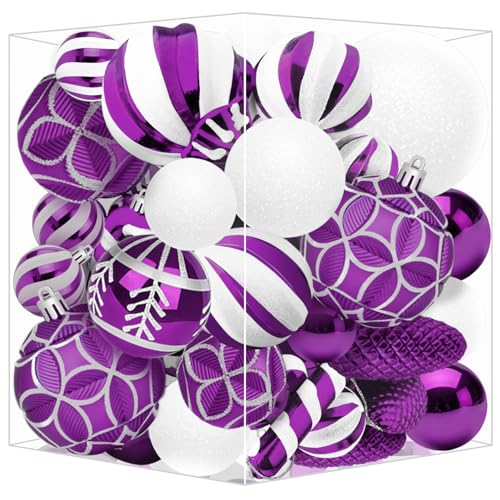 Miaikoe Weihnachtsbaum hängende Ornamente 36 Stück Multi-Size...