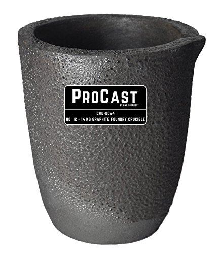 #12-14 Kg ProCast™ Foundry Clay Graphite Crucibles Cup Furnace Torch Melting Casting Refining Gold Silver Copper Brass Aluminum