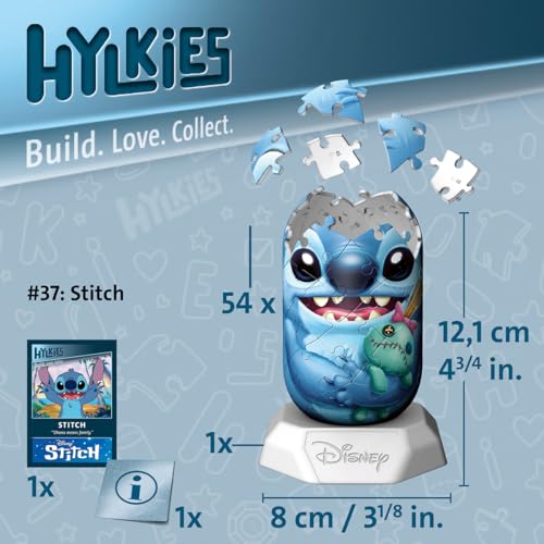 Puzzle 3D 54 pièces : Hylkies Disney n°37 Stitch Ravensburger France - vue 8