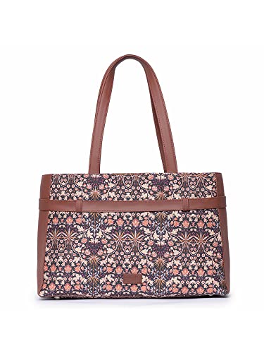 Image of ZOUK Urban Escape Bag | Stylish Vegan with Laptop Compartment, Trolley Sleeve & Anti-Theft Pocket |
