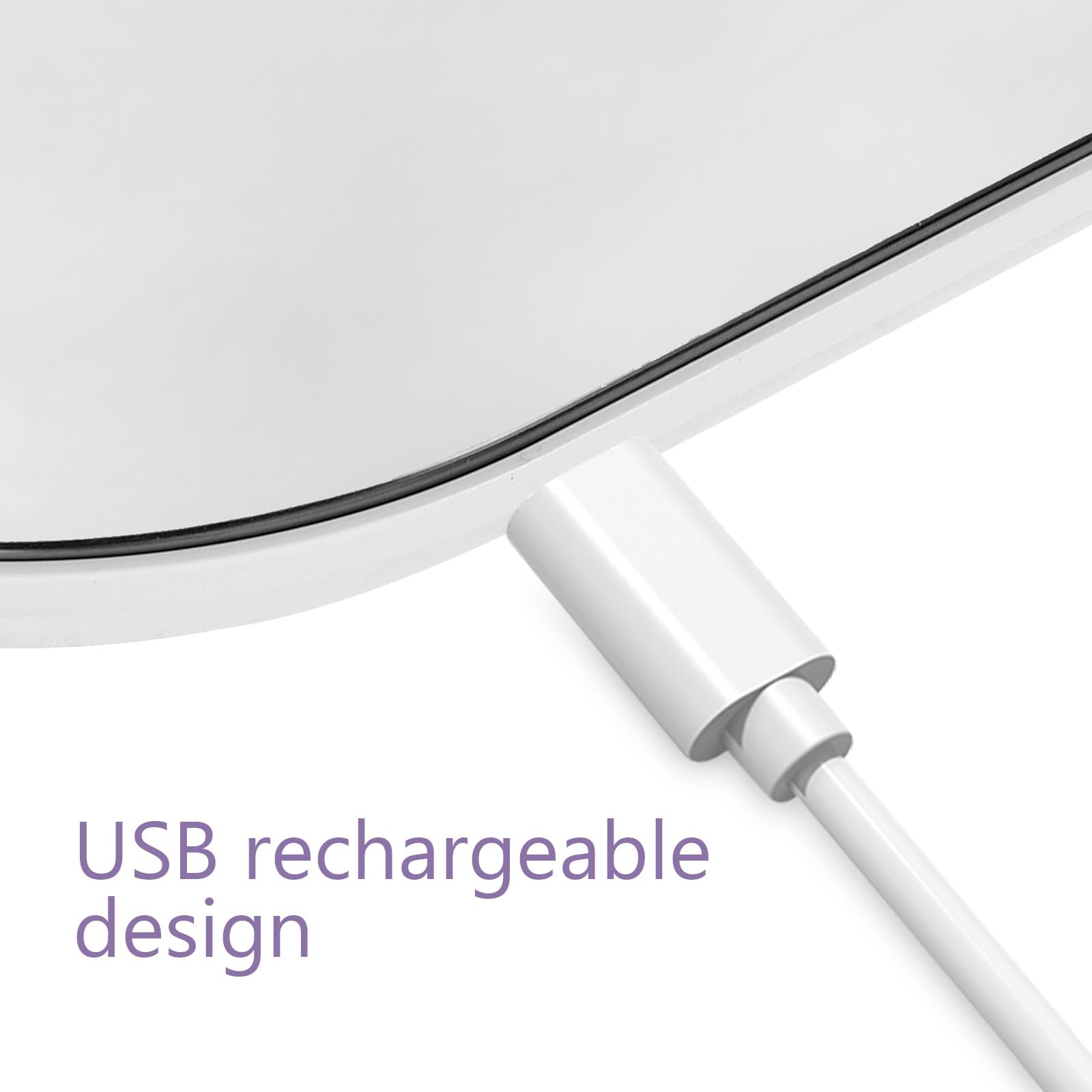 UKCOCO Bilancia Pesapersone Digitale Portatile 26x15 Cm in Vetro Temperato Ricarica Usb, Scala per Viaggi e Uso Domestico, Misurazione Precisa per Monitoraggio Salute e Controllo Peso