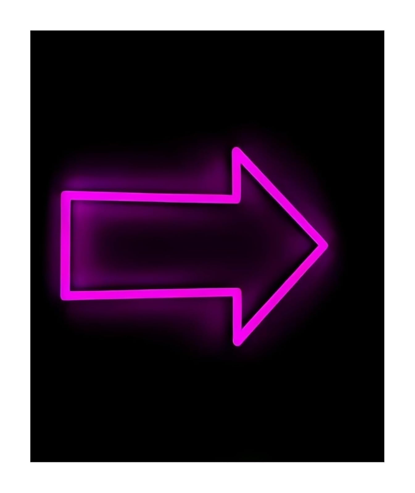 Zynther Neon lamp for Neon Signs Light Decor Direction Arrow, for, Navigation, Home Decoration, Bar(22X16cm)