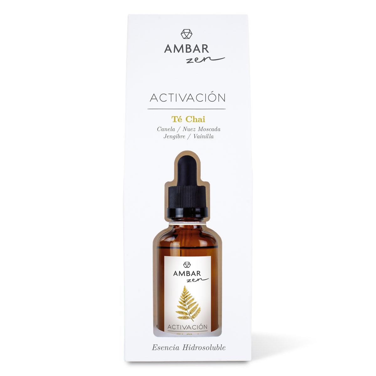 Esencia Hidrosoluble Te Chai Aromaterapia para Difusores y Humidificadores Aroma Canela 50 ml Pack de 4