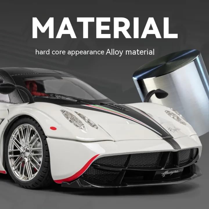 Image of Alokik Enterprise 1:18 Big Size Pagani Huayra Dinastia Diecast Metal Pull Back Car with 6 Openable Doors with Sound and Light Toy Decoration car Best Gift Toys for Kids 【Color As Per Stock】