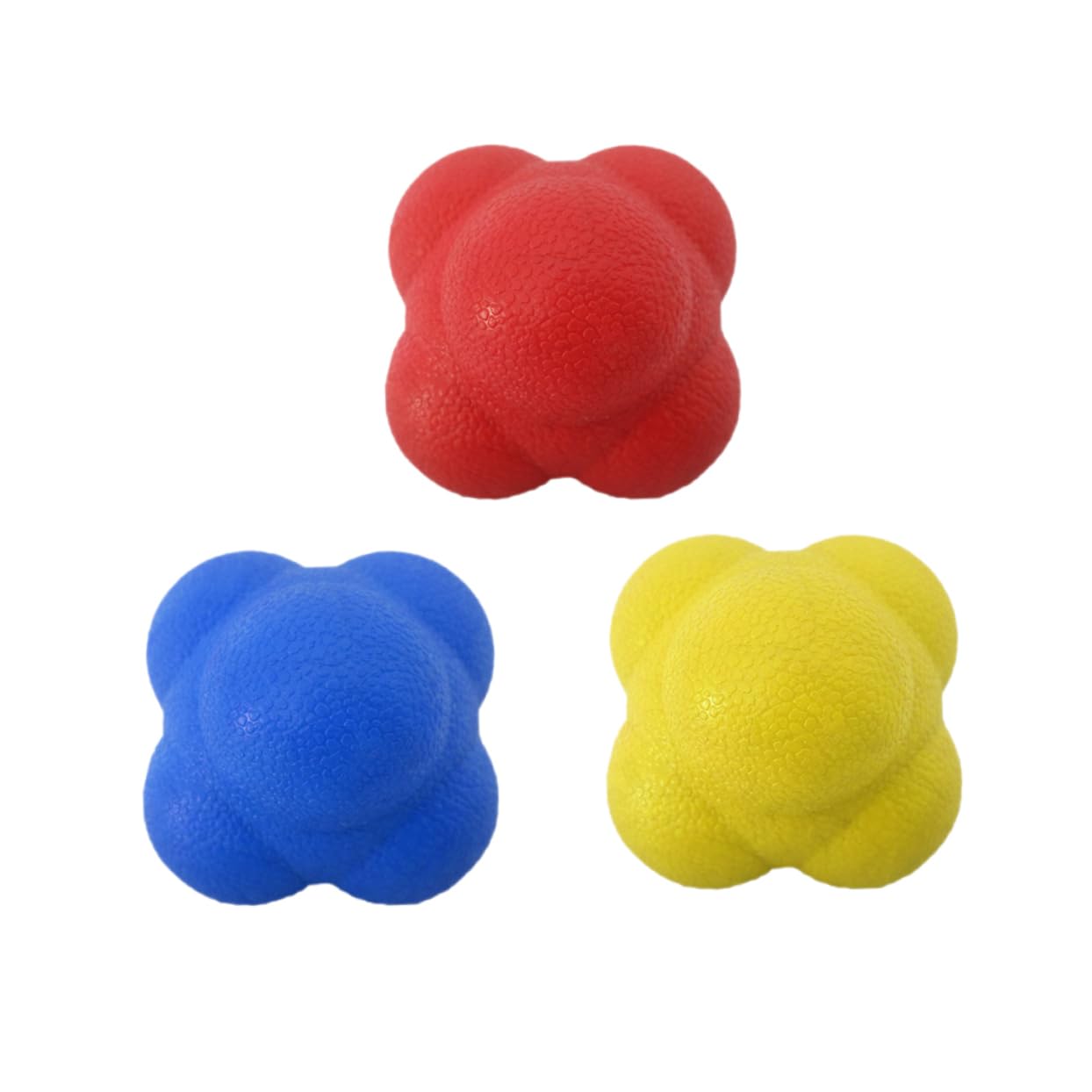 BRIGHTFUFU Reflex Ball Set 3pcs Agility Reaction Balls for Reflex Training Improve Coordination Reaction for Sports