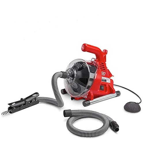Electric Sewer Pipe Dredging Machine Toilet Kitchen 19-28MM Pipe Cleaning Machine Pipe Dredger Drain Cleaner 120W,DIY Tools