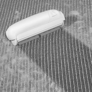 Pet Hair Remover Roller Reusable Lint Roller for Pet Hair Cat Dog Hair Remover for Furniture Sofa Carpet Bedding Self Clean Lint Removerwhite Body Grey Silicion  Cucciolini Doodles Pet hair remover roller reusable lint roller for pet hair cat dog hair remover for furniture sofa carpet bedding self clean lint remover white body grey silicion   cucciolini doodles