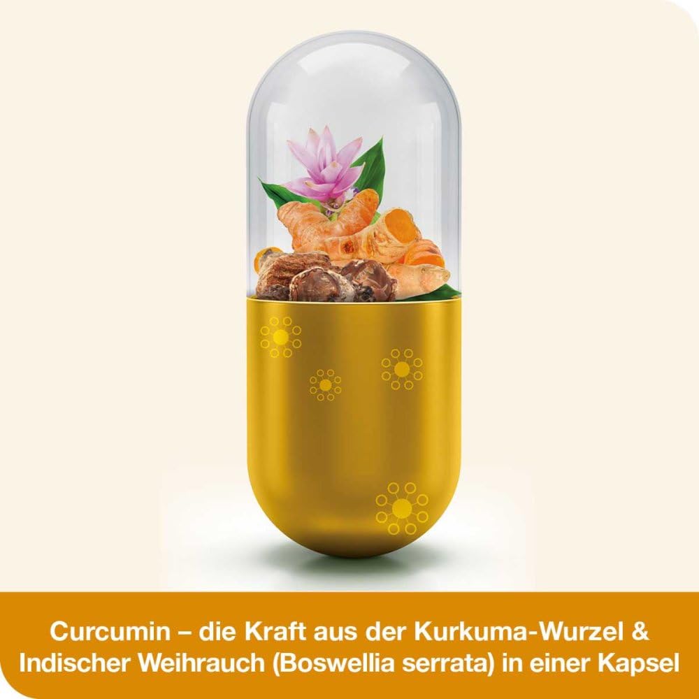 curcumin-Loges® plus Boswellia - 120 Kapseln - Nahrungsergänzungsmittel mit hoch bioverfügbarem Curcumin und Boswelliasäuren sowie Vitamin D