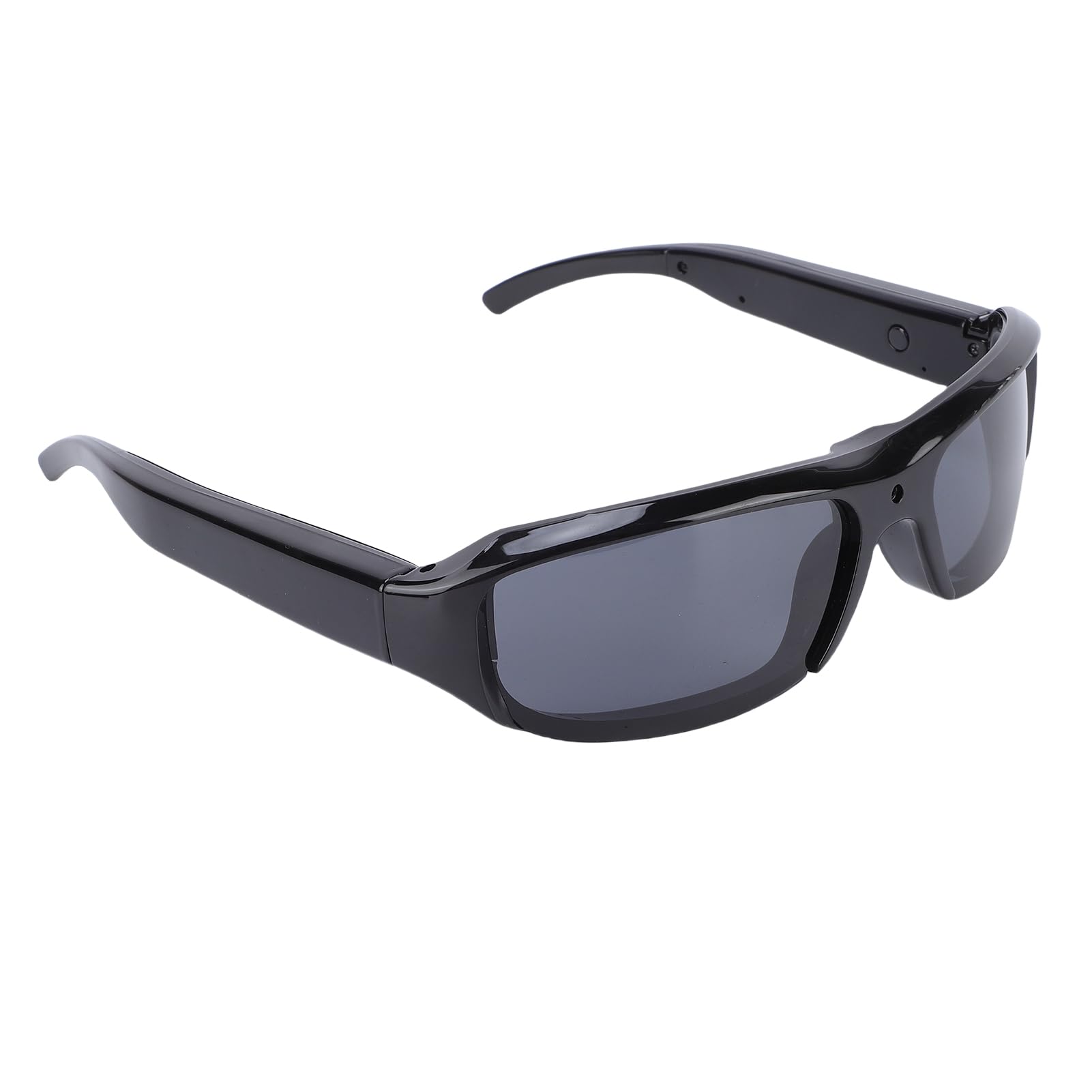 Fockety Lunettes de Soleil de Caméra 1080p, Anti-Angle de L'objectif Grand Angle Sports Lunets de Caméra avec Photo en Un Seul Double