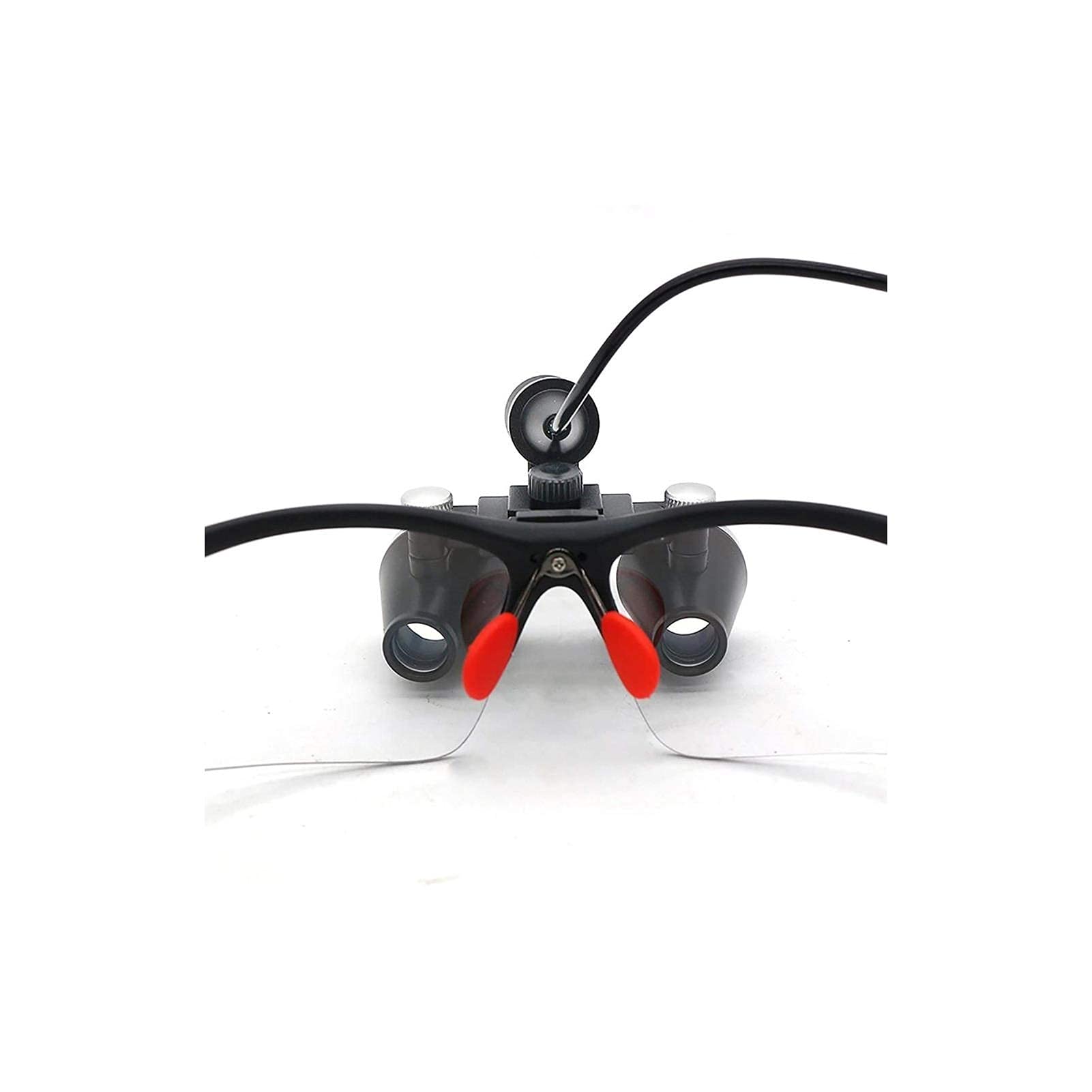 Beleuchtete Stirnlupe, Binokularlupe mit LED-Stirnlampe, wiederaufladbar, 3,5-fache Vergrößerung.