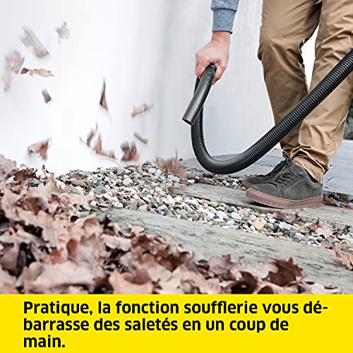 Kärcher 18 V Aspirateur Multifonction sans fil WD 1 Compact, Eau et Poussière, Filtre Cartouche, Flexible: 1,20 m, Taille Cuve: 7 l, Puissance: 230 W, Compatible avec Batterie 18 V Kärcher non Incluse - Image 5
