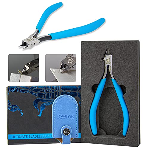 Newtall ST-L Bladeless Nipper Fine Bladeless Bending Pliers for Small Pieces Etching Bending Pliers for Plastic Models with a Tool Case Suitable for Gundam Building, Repairing and Fixing