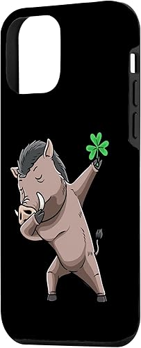 Miniatura 2 de iPhone 12 mini Dabbing Wild Boar With Shamrock Pig Case