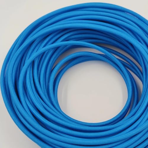 Cable textil de cobre de 50m con diseño Heart A para lámparas de época 6