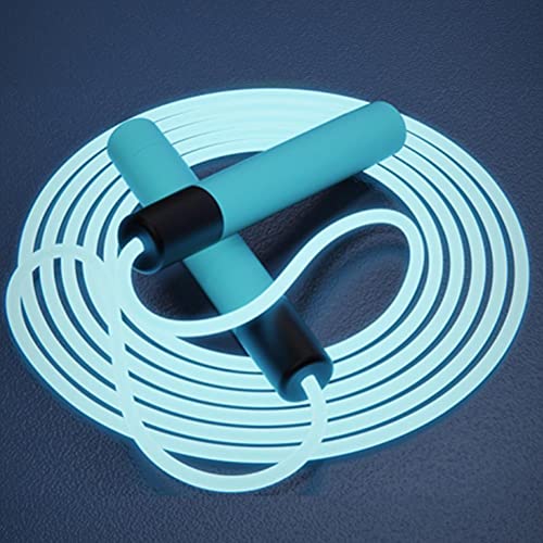 Corde à sauter LED avec câble transparent rotatif et poignée ergonomique