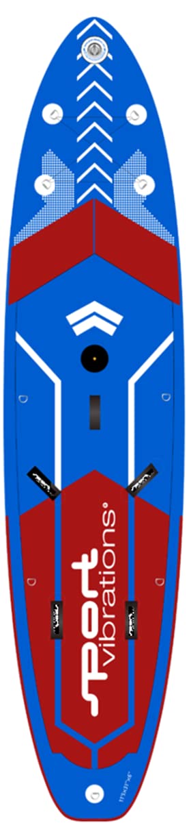 Sportowe wibracje 11'5" SURF Multisport x 31" x 6" Wind SUP Standup Paddle Board, SUP nadmuchiwana deska SUP z SUPwave.de Coil-Leash Stand Up Paddle Board iSUP Sport Vibration