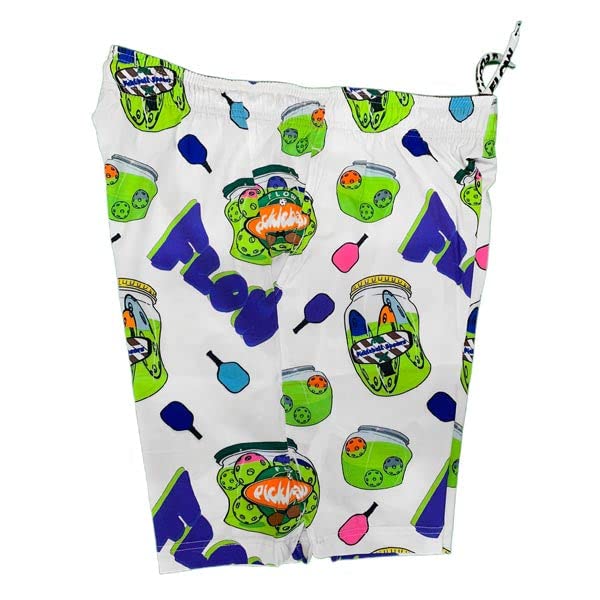 Flow Society Boys White Pickleball Jar Short2