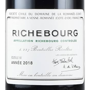 DRC、Richebourg 2018空瓶 Amazon.co.jp: ロマネコンティ リシュブール 2018 ドメーヌ ド ラ