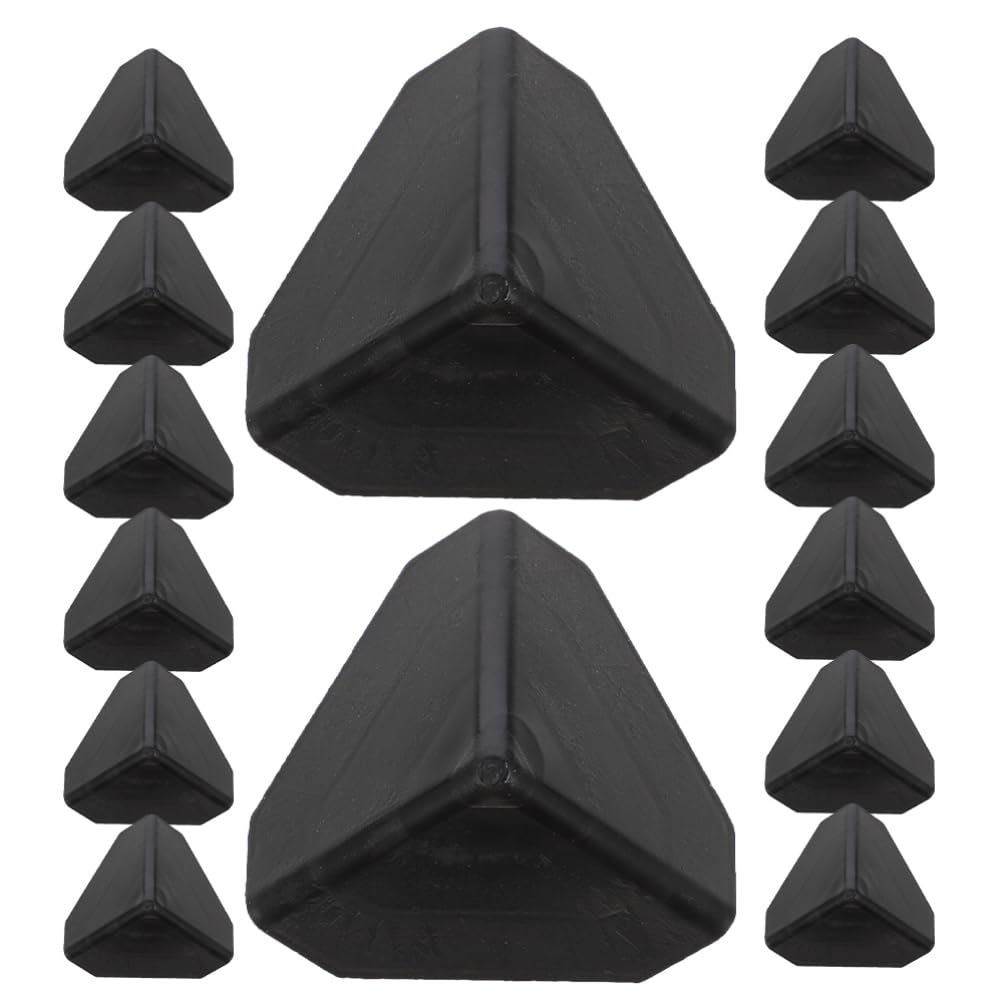 Mikikit 100pcs Triangle Shape Corner Protectors for Carton Cardboard Edge Guards High Flexibility Impact Absorption for Safe Shipping