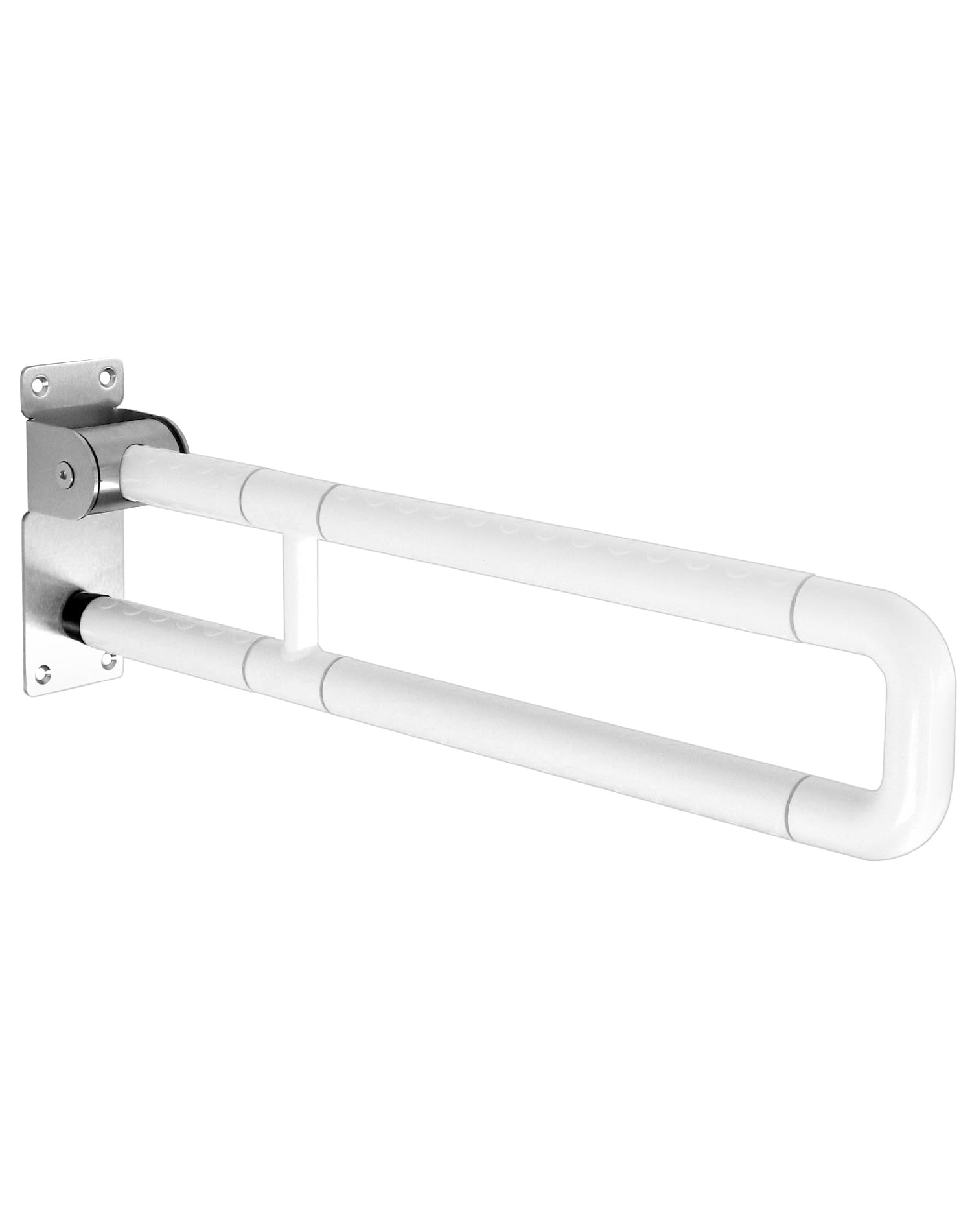 QWORK® Maniglione Bagno, maniglione doccia, pieghevole, 60 cm, acciaio inossidabile, portata 200 kg