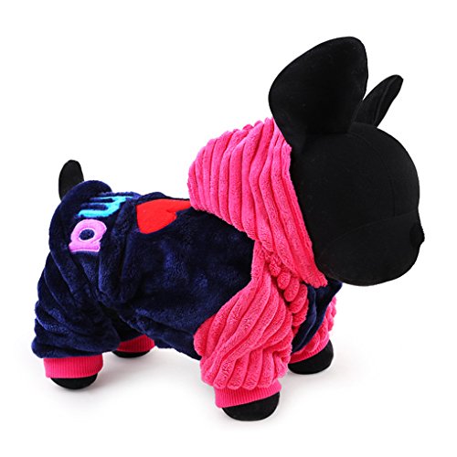 Aiming Amo papá y mamá de Invierno Ropa para Perros Mascotas Ropa Pequeño Perro Grande con Capucha Cuatro pies Abrigos Chaquetas