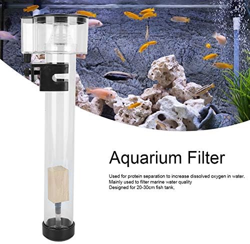 Pissente Aquarium Protein Skimmer, External Mini Aquarium Filters Separator Acrylic Fish Tank Protein Skimmer Separator with IQ5 Aquarium Separating Accessory Replacement for Fish Farming