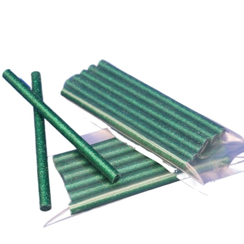 HeißKlebesticks Greller grüner heißer Schmelzkleber haftet 7mm 11mm×100mm EVA Material Bond Metal Wood For Heat Gun HeißKlebepistole Sticks(7mm20packs120pcs)