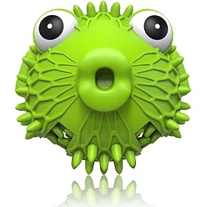 Dog Toy for Aggressive Chewers, Tough Natural Rubber Toys with Squeaker & Crinkle Paper, Durable Dog Toys for Small Medium Large Breed Dogs, Teeth Cleaning