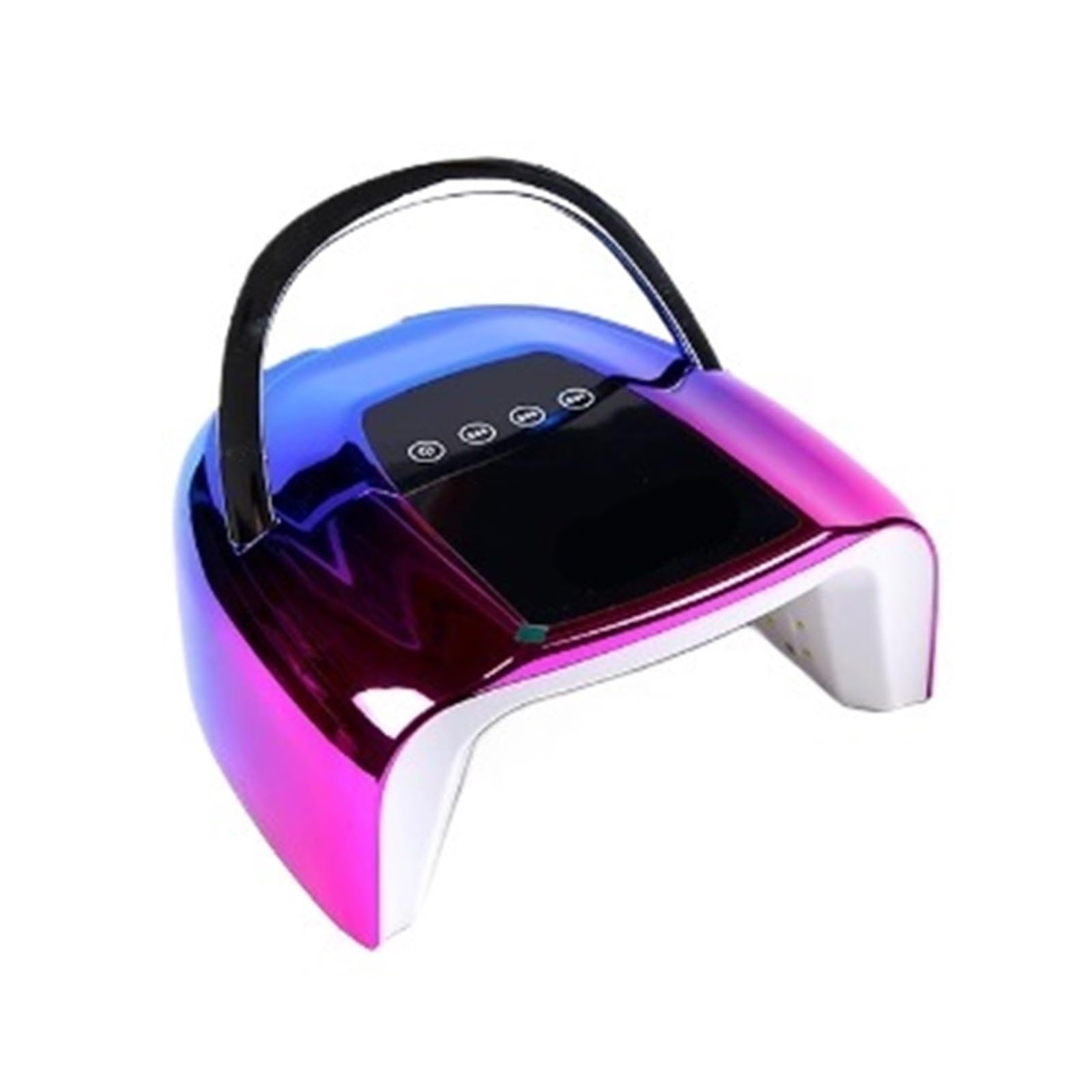 Lampa utwardzająca, lampa UV do paznokci 48 LED z ekranem LCD do utwardzania narzędzi żelowych, przenośna lampa utwardzająca UV (biała) (kolorowa 1)
