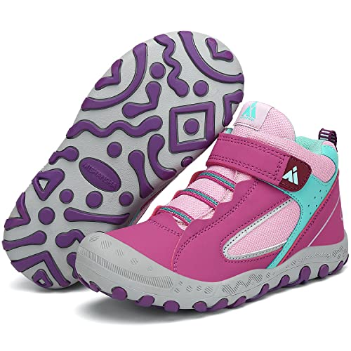 Mishansha Enfant Chaussures de Randonnée Sneakers Léger Respirantes, Violet Prune 35 EU