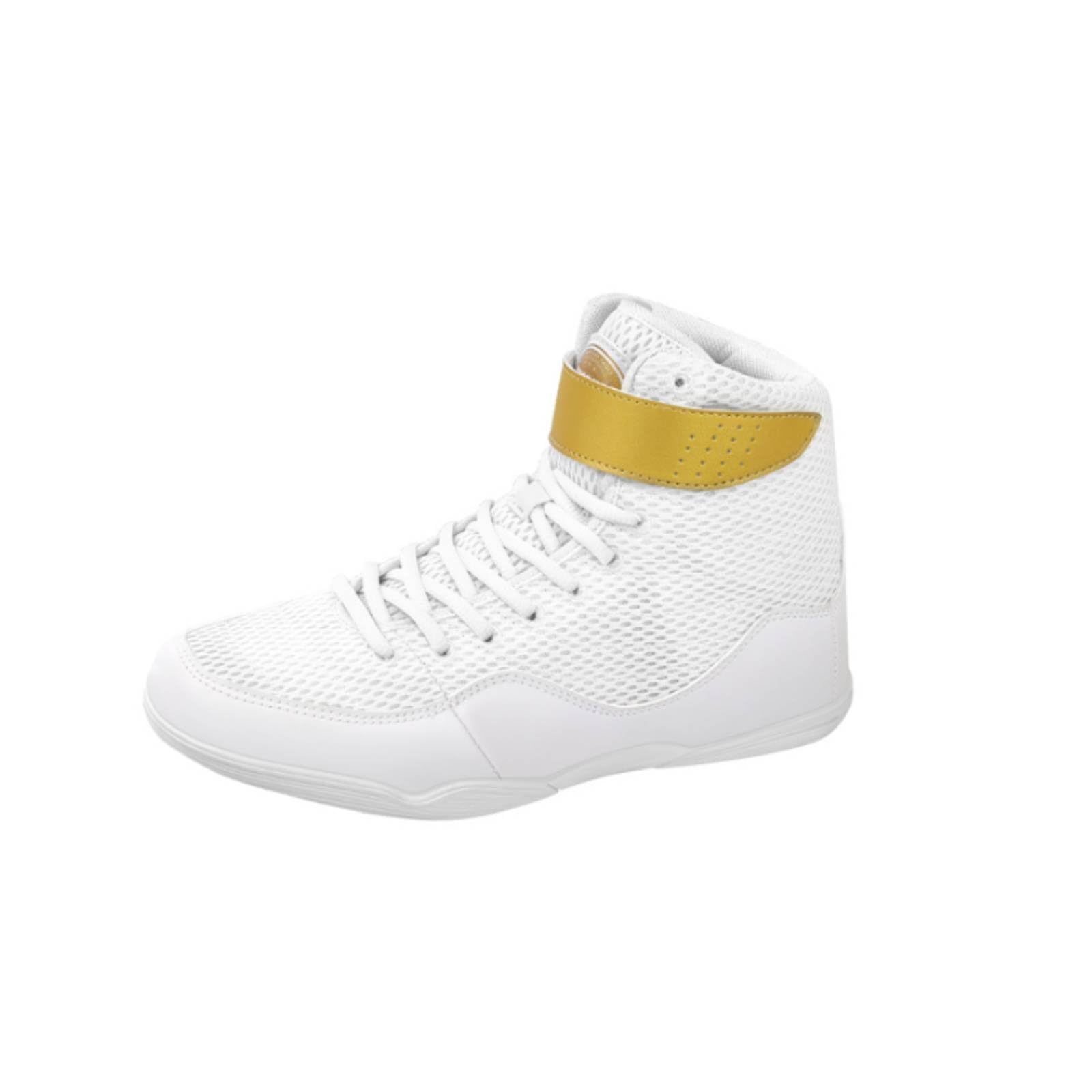 predolo Scarpe da Wrestling a Stivaletto Ammortizzanti Stivaletti da Pugilato Suola Antiscivolo Scarpe Pugilato Alte per Lottatori, Pugili, Palestra