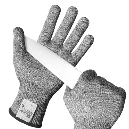 Image of Schwer 150 Pairs Core ANSI A6 Cut Resistant Gloves, Food Grade, CR1401, L | Non PFAS, No Glass Fiber, for Kitchen Food Prep, Mandolin Slicing, Meat Cutting, Oyster Shucking, Fish Fillet Processing