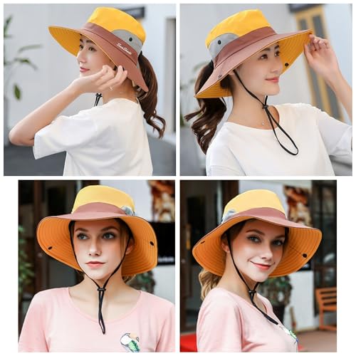 Sombrero de sol unisex con ala ancha para exteriores miniatura 3
