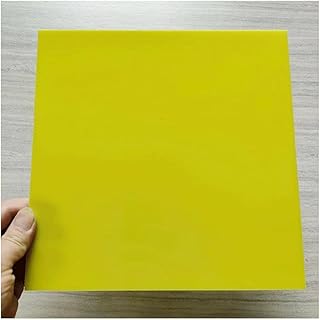 LEFTART Tablero de Resina de Fibra de Vidrio 3240 FR-4, for lámina de Fibra de Vidrio antiestática FR4 Placa de epoxi Amarilla(500MM x 300MM)