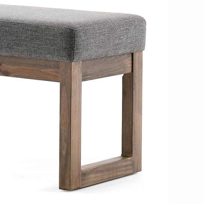 GAID WOOD Sheesham Wood Bench for Living Room || Solid Wood Multipurpose Heavy Duty 2 Seater Bench for Hotel, Home, Office (Natural Finish, 91 x 45 x 43) 2