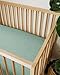 Muslin Bedside Bassinet Sheets 2 Pack, 33x20 Fitted Ultra Soft & Breathable Bedside Sleeper Sheets, Ideal for Baby Girl and Boy, Perfect for Newborns (Beige & Sage)