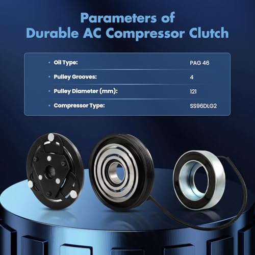 Image of ECCPP AC Compressor Clutch Kit for Smart Fortwo L3 1.0L 2008-2015
