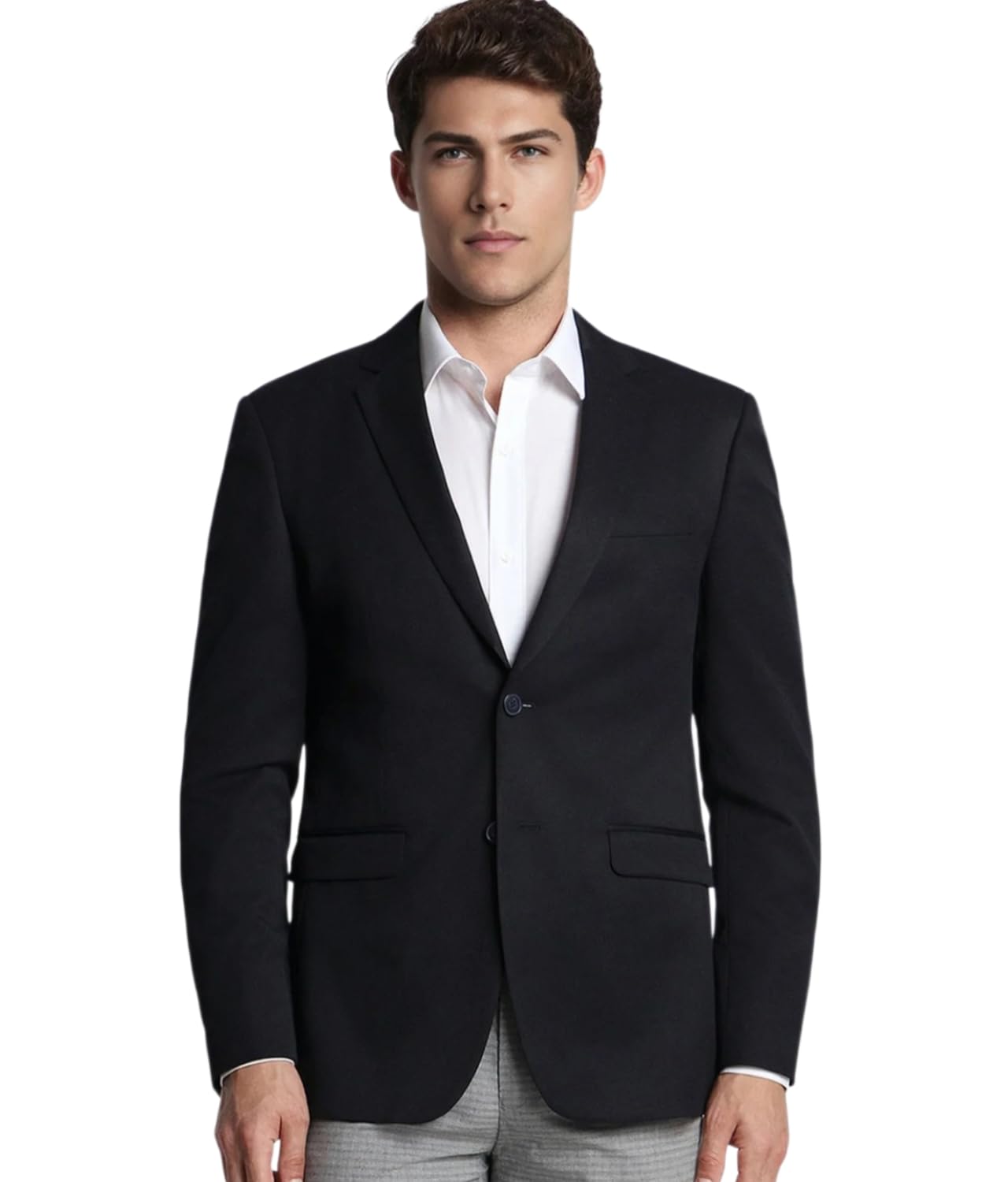 men bazar Solid Single Breasted Formal Blazer for Men, Black, Party, Festive-picture-33