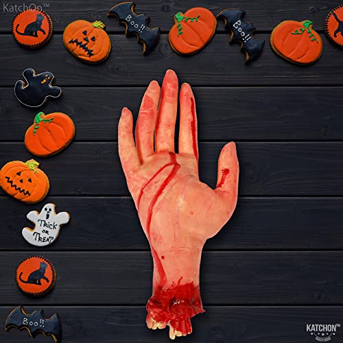 Mano rota de sangre de Halloween soluciona tu decoración temática con realismo inmediato 6
