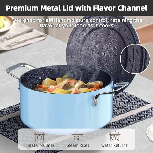 Image of Nuwave Lux 13pc Forged Lightweight Cookware Set PFAS Free, Healthy G10 Duralon Ceramic Coating, Ultra Non-Stick, Stay-Cool Handles, Works on All Cooktops & Induction Ready