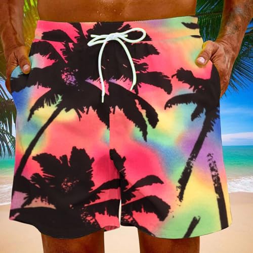 Muscularfit Mens Swim Trunks 9 Inch Inseam Bathing Suits Hawaiian Holiday Drawstring Swimming Trunks Beach Shorts with Pocket4