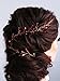 Produktbild fxmimior Brautschmuck rot Haarschmuck Kristall Haarband Leaf Stirnband Vine Diadem Abend Party individuell Kranz Hochzeit Genickstück