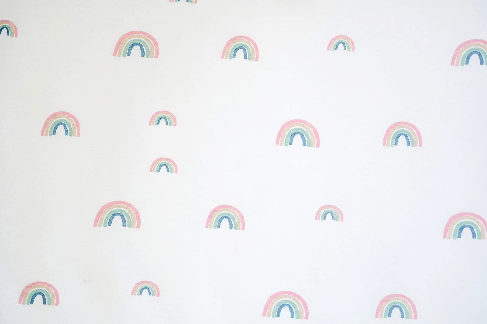 Ecolino Sábana bajera ajustable para cuna, 100 % algodón orgánico, para niños y niñas. Se adapta a colchones estándar de cuna y niños pequeños, suave y transpirable en arcoíris