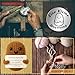 Tixlux Pocket Hug Positive Kartoffel Figurine, Strickwolle Kartoffel Dekorationsfigur mit Kleine Umarmung Glücksbringer (Silber), Mutmacher Geschenk, Gute Besserung Geschenk, EinschulungGeschenk