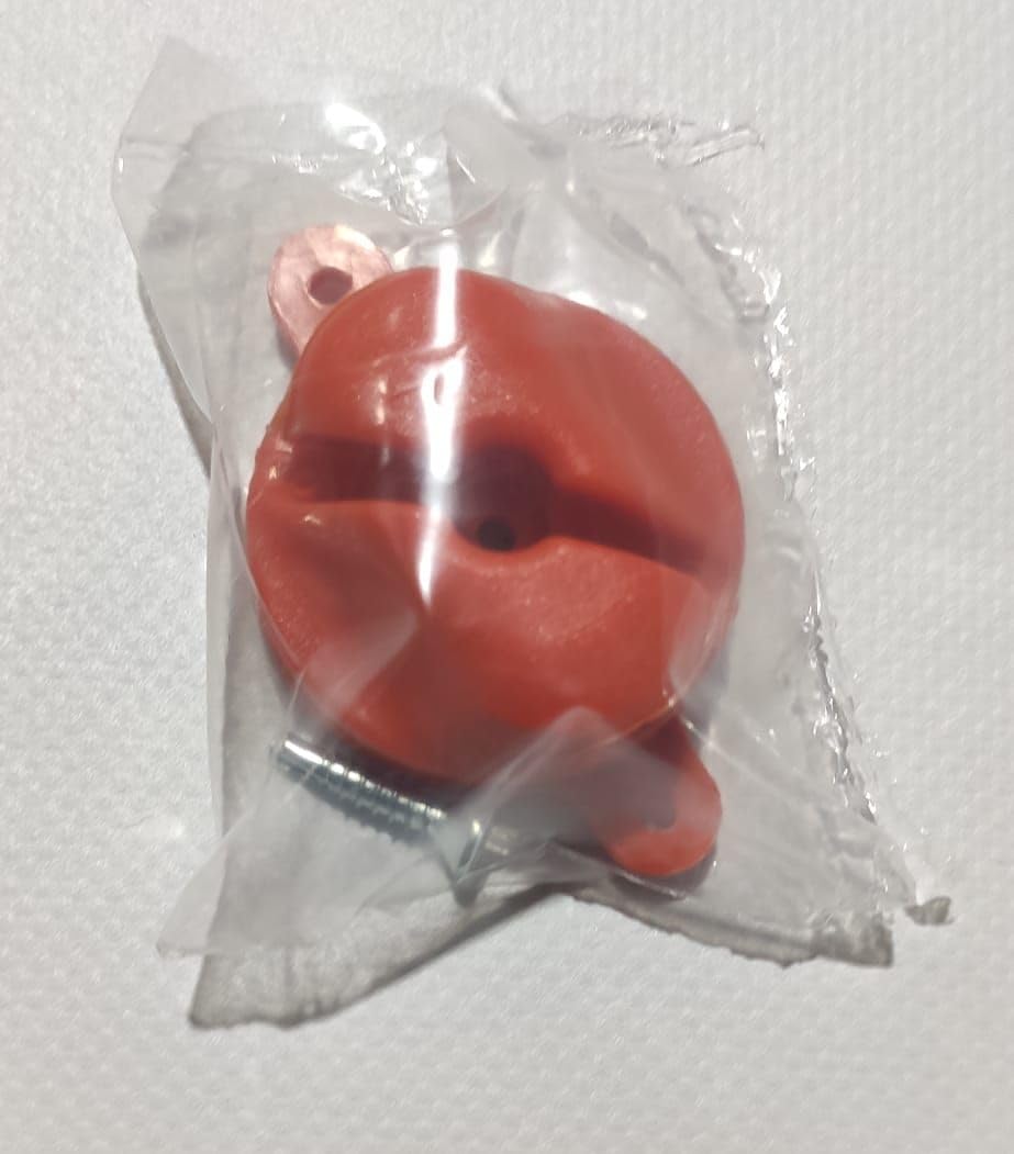 Ganchos sujeta Redes Universales sujeta Redes antilesión para porterías de fútbol y Balonmano Color Naranja de Nylon inyectado con Tornillo autotaladrante Incluido (Naranja)