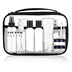 YICTEK Empty Plastic Travel Bottles Containers for Toiletries, TSA Approved